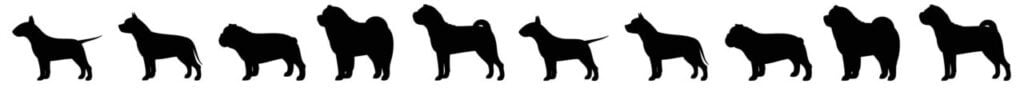 Dog Silhouettes Background Medium
